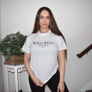 SOLD Ye Saint West Oversized White T-Shirt